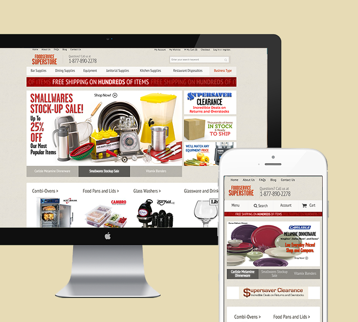 FoodService SuperStore Featured Magento Project Card