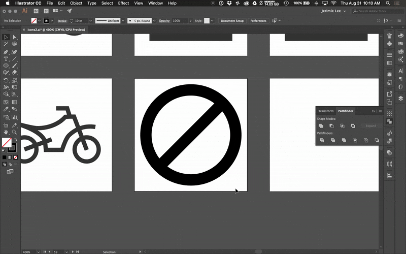 Convert all lines into solid shapes when creating your icons.